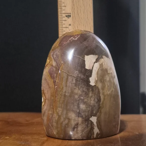 Beautiful brown and cream polished stone - Picture 9 of 9